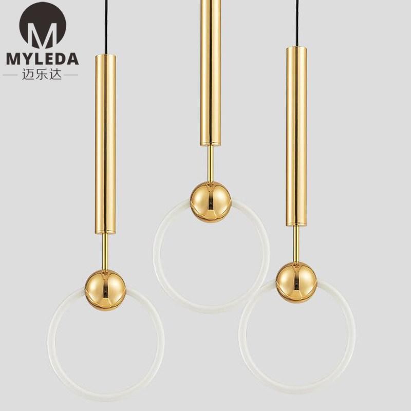 Home Decoration Iron Ceiling Glass LED Pendant Lamp