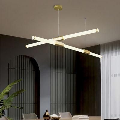 Modern Creative Lamp Tube Style Hotel Lobby Restaurant Chandelier Lamp