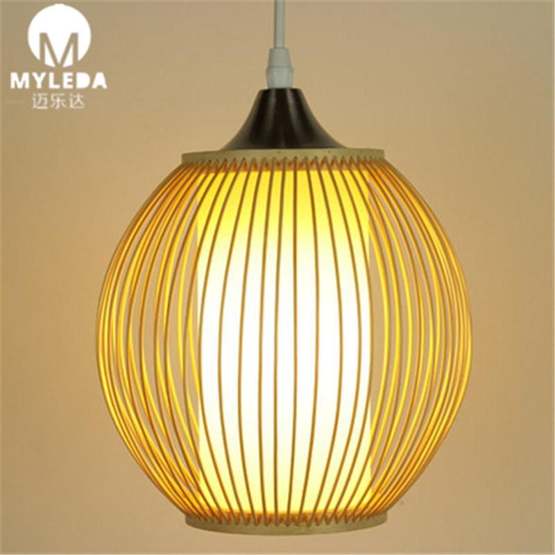 Chinese Restaruant Design Rattan Bamboo Pendant Light