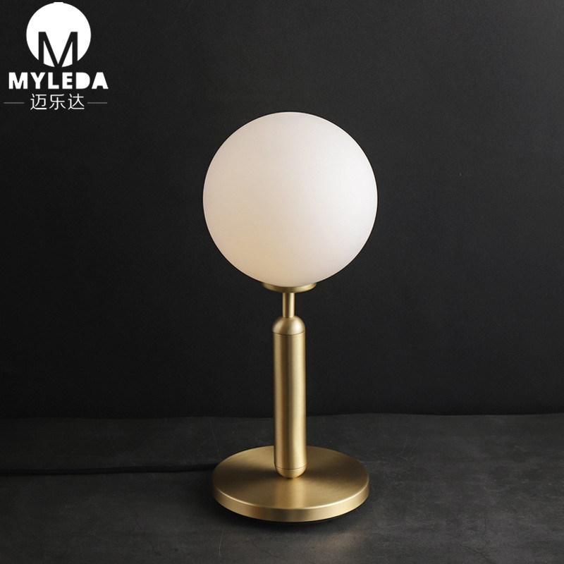 Modern Glass Ball LED Table Desk Light