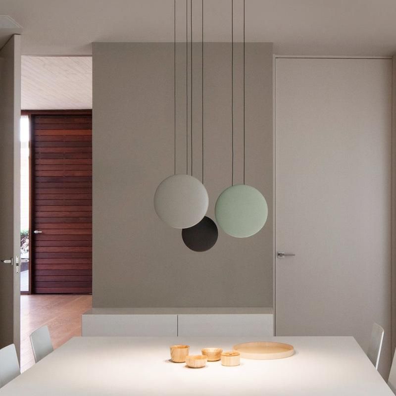 Post-Modern Round Pendant Light Art Restaurant Nordic Simple Dining Table Bedside Bed Round Pendant Lamp (WH-AP-251)