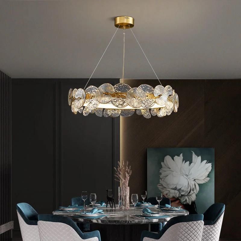 Luxry Crystal Light Indoor Lighting Modern Pendant Lamp Chandelier Light for Living Room Dining Room Decoration