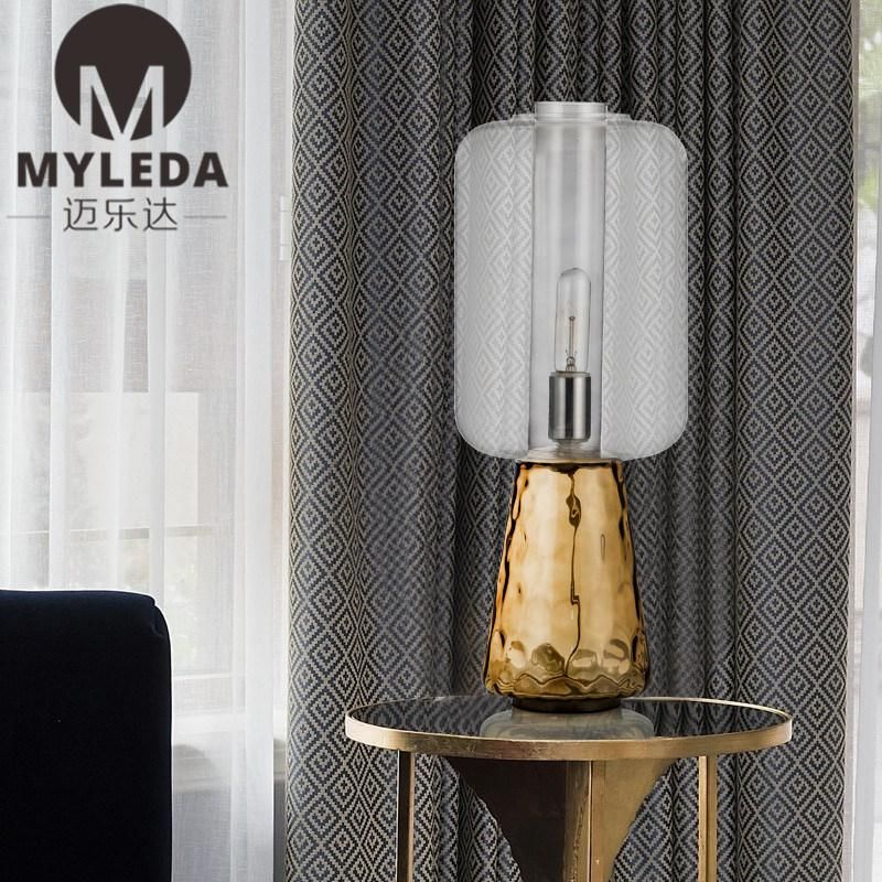 Bedroom Bedside Decorative Glass Desk Table Lamp for Living Room