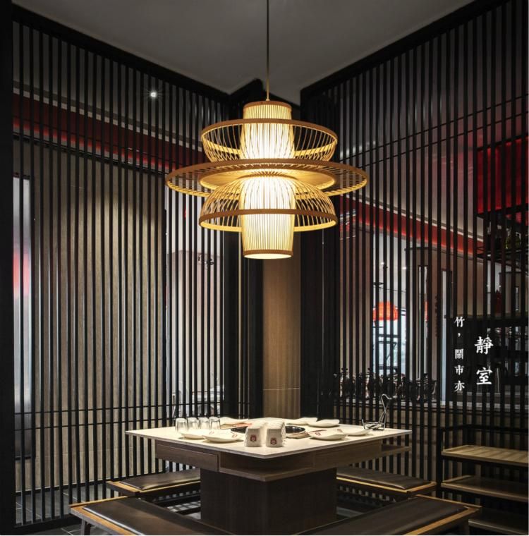 Chinese Pendant Lights for Living Room Bar Restaurant Bamboo Light (WH-WP-27)