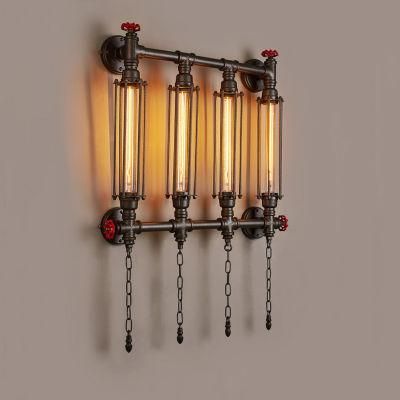 Industry Wind Amercian Vintage Style Pipe Wall Lamp Steam Punk Lamp (WH-VR-37)