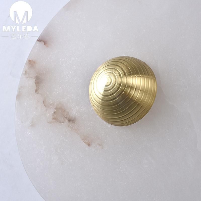 Modern Marble Brass Color Wall Lamp
