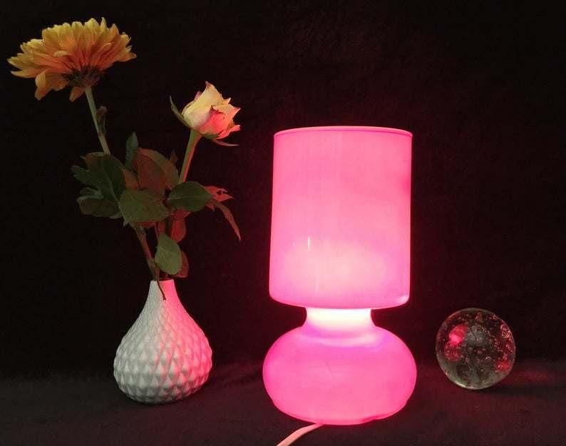 Glass Table Lamp Lykta Light Handmade Retro
