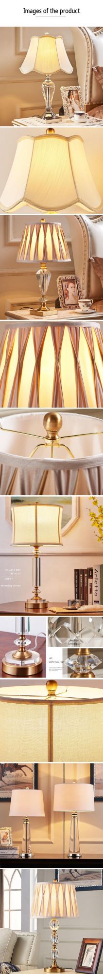 Modern Crystal Table Lamp LED Luxury Table Lamp Hotel Room Light Home Decor Living Room Bedroom Light