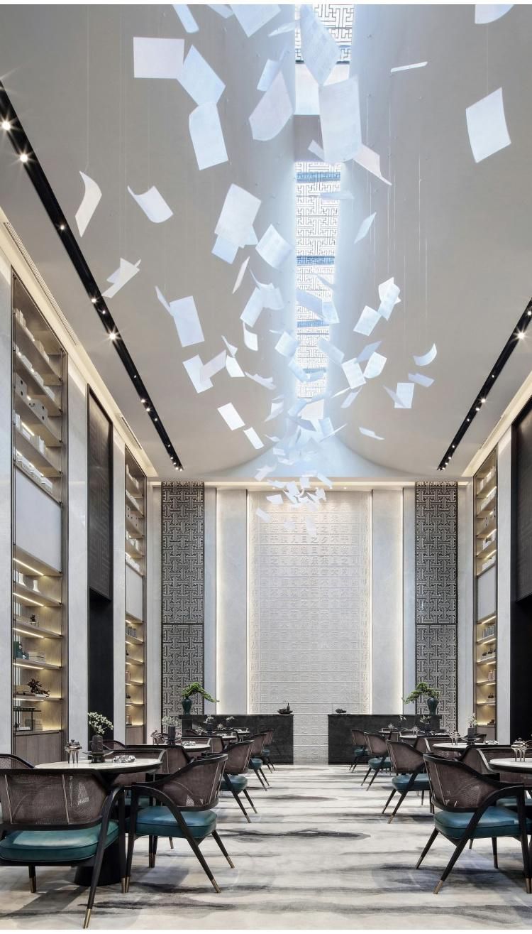New Design Acrylic Decorative Exhibition Commercial Stair Custom LED Chandelier Light