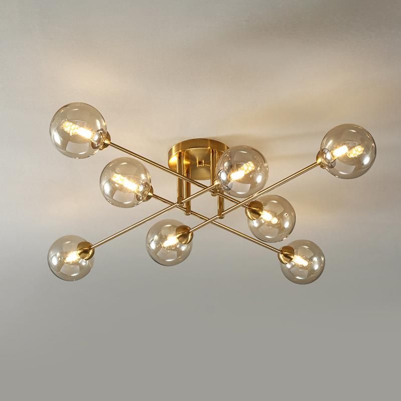 Luxury Living Room Ceiling Light Glass Simple Modern Dining Room Light Creative Bedroom Lamp
