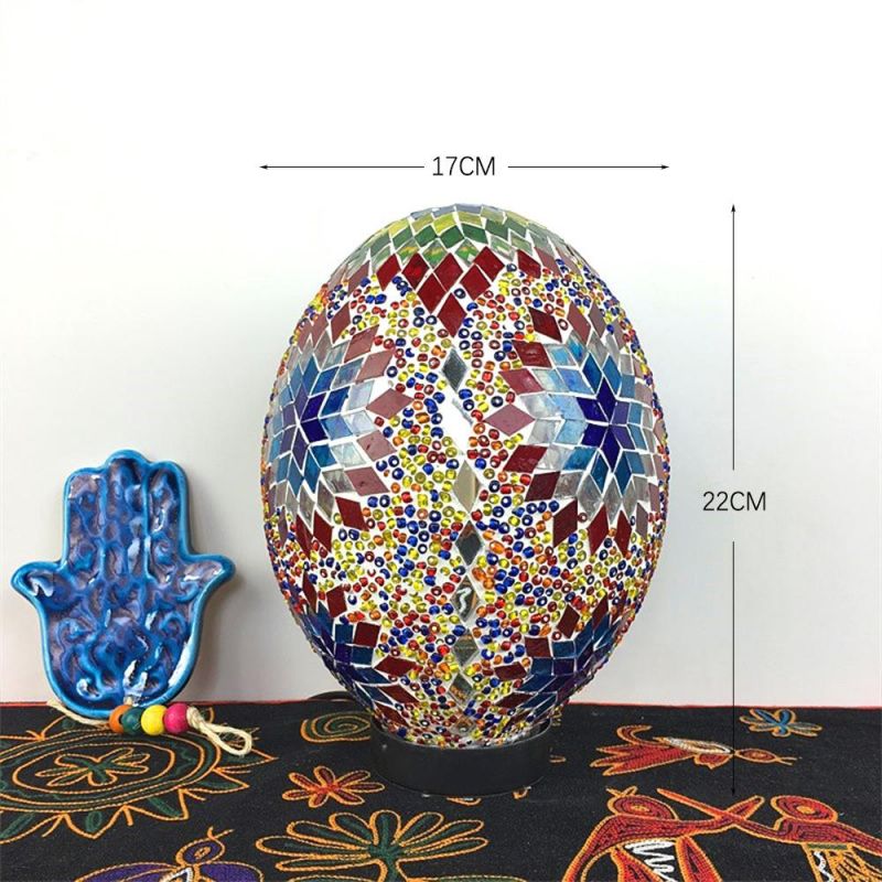 Vintage Lucky Egg Turkish Mosaic LED Children′s Night Table Lamp (WH-VTB-07)