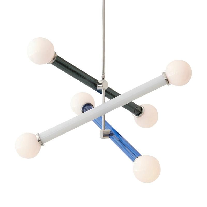 Nordic Tube Chandelier G4 Modern Creative LED Dining Room Simple Light Bedroom Restaurant Designer Chandelier (WH-AP-149)