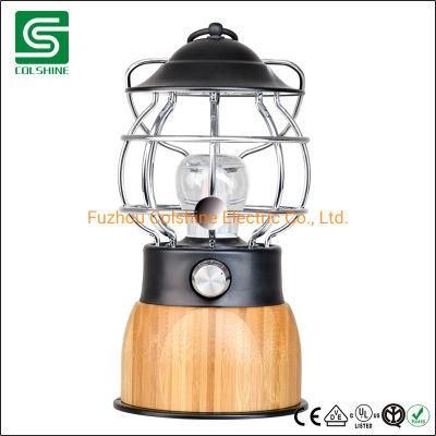 Bamboo Table Lamp Decorative Indoor Lamp with USB Powerbank