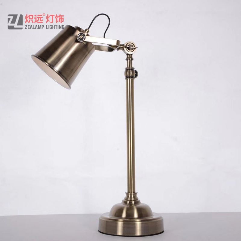 Iron LED Desk Table Lamp Design for Reading Room