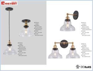 Modern Simple Round Glass Indoor Lighting Ceiling Lamp with Ce