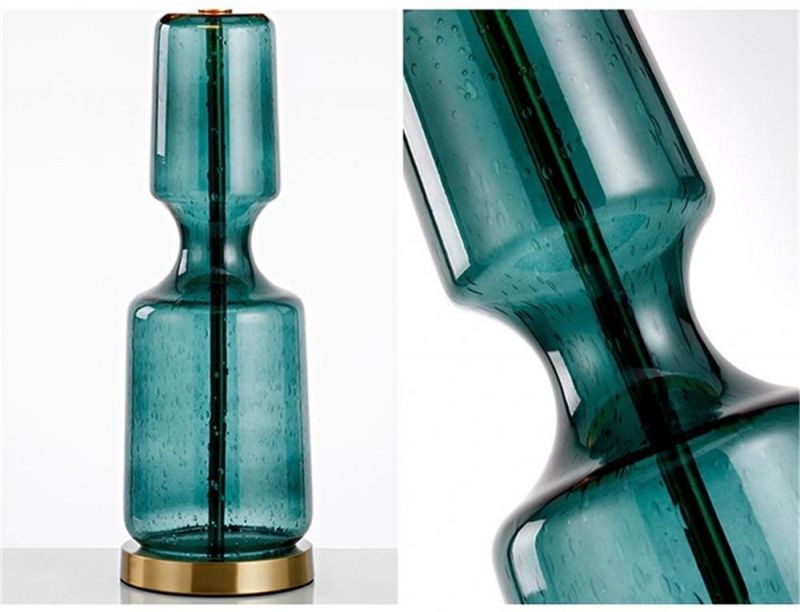 Simple Glass Table Lamp Nordic Designer Living Room Bedroom Decor Lamp Studio Home Decor Ceramic Table Light Fixtures