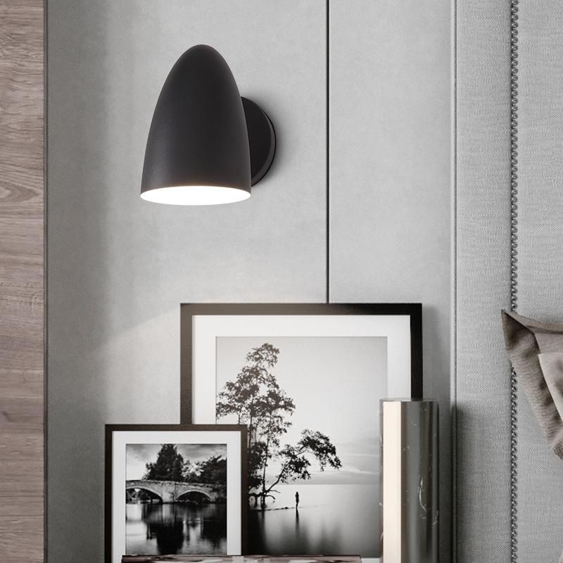 Nordic Postmodern Fashion Minimalist Wrought Iron Small Wall Lamp Simple Modern Study Bedroom Bedside Model Room Art Lamp