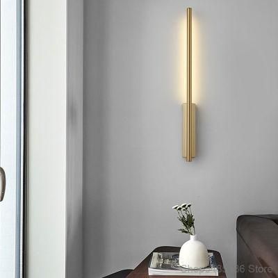 Golden Bedroom Bedside Wall Light Bathroom Mirror Front Lamp Link LED Reading Wall Sconce (WH-OR-225)
