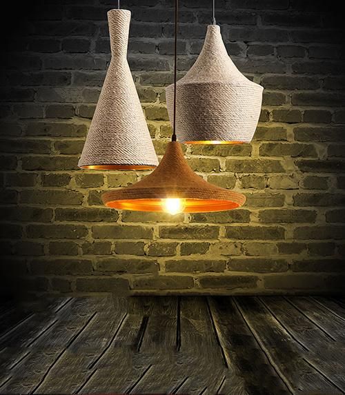 Modern Lighting Hemp Rope Lighting Pendant Lamp for Home Lighting Decoration