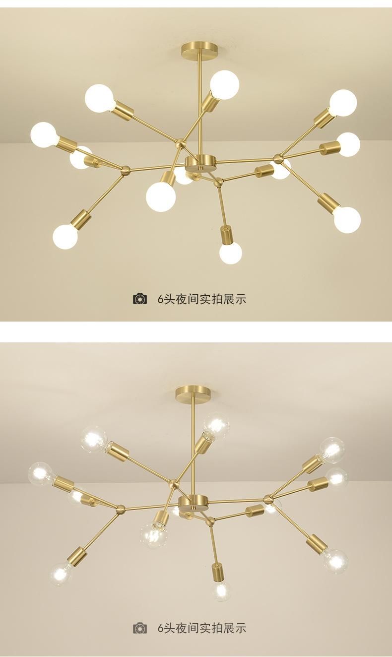 Home Industrial Lighting Living Bedroom Decorative Modern Pendant Lamps Fixtures Restaurant Dining Gold Pendant Lights