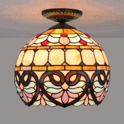 European-Style Lovely Baroque Tiffany Multi-Color Glass Restaurant Bedroom Dining Light Hanging (WH-TA-29)