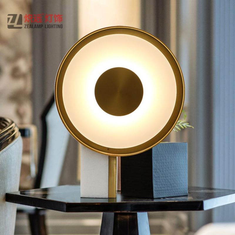 Post Modern Mable Table Lamp LED Decor Lighting for Reception