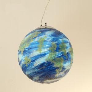 Modern Acrylic Lamp Blue Planet Earth Globe Lighting