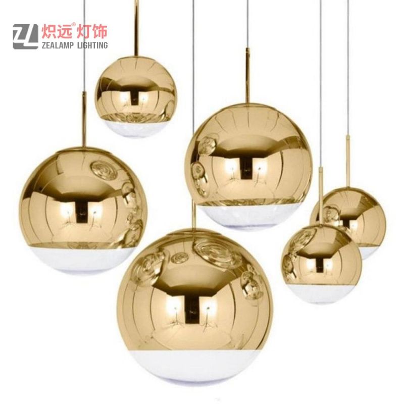 Modern Contemporary Creative Dining Room Office Gold Glass Pendant Light