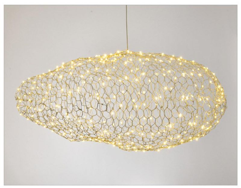 Modern Creative Cloud Light Fixtures LED Pendant Lamp Starry Personality Hotel Restaurant Bar Designer Firefly Moderne Lustre