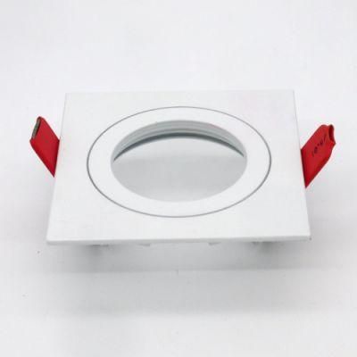 Square Fixed MR16 GU10 LED Lighting Recessed Spot Light Frame (LT1107)