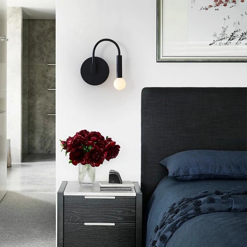 Black Wall Lamp Living Room Bedroom Bedside Hotel Aisle Wall Lamp