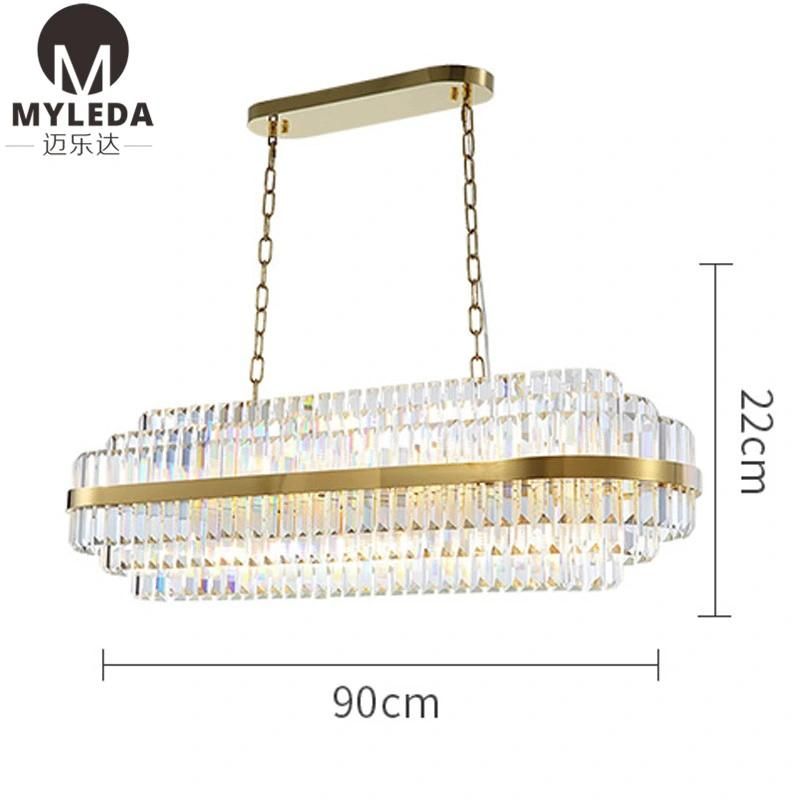 K9 Clear Glass Crystal LED Chandelier Pendant Light Lamp