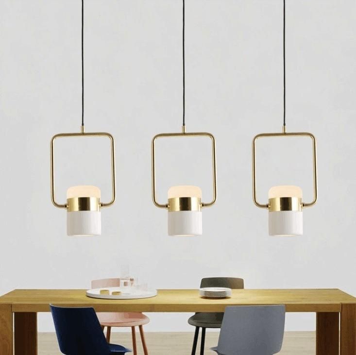 Modern Fanny LED Suspection Hanging Lamp Copper Pendant Lamp