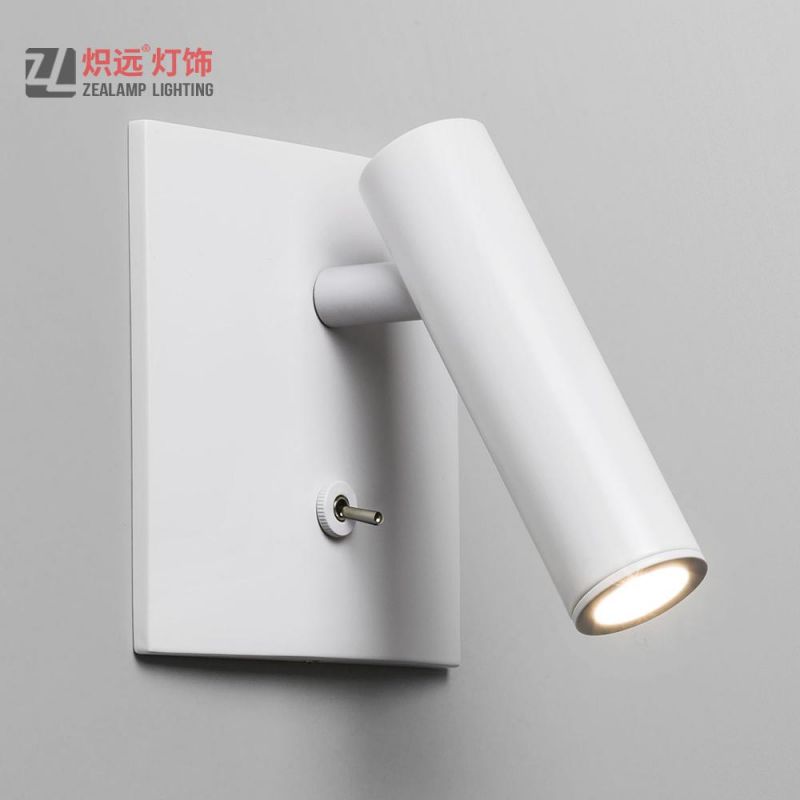 COB LED Headboard Bedside Reading Lamp Recessed Wall Mount Light