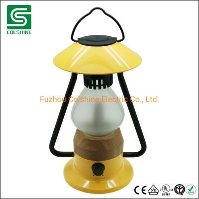 Portable Outdoor Antique Decorative Rechargeable LED Camping Lantern