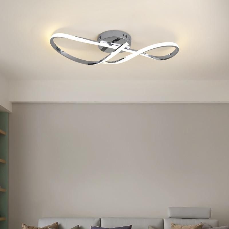 LED Three Color Remote Control Modern Ceiling Light for Bsdroom Corridors and Aisles