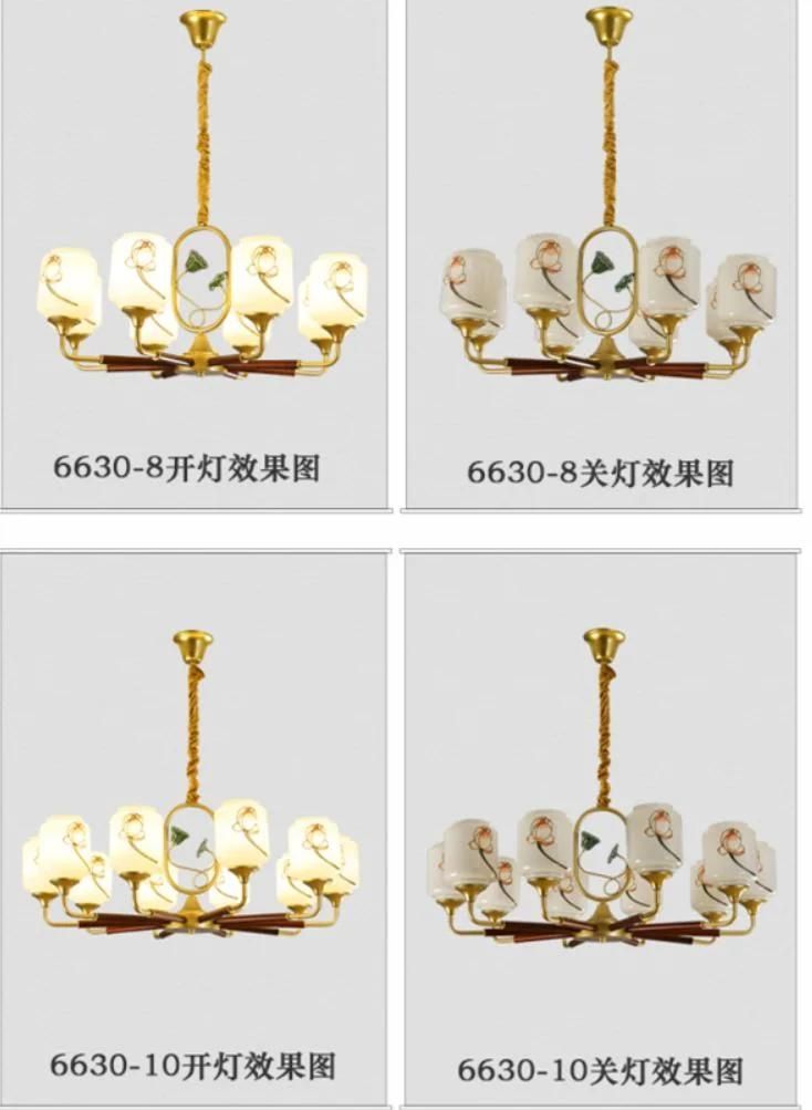 96W, 128W, 168W China Style LED Pendant Ceiling Chandelier Modern Light for Livingroom