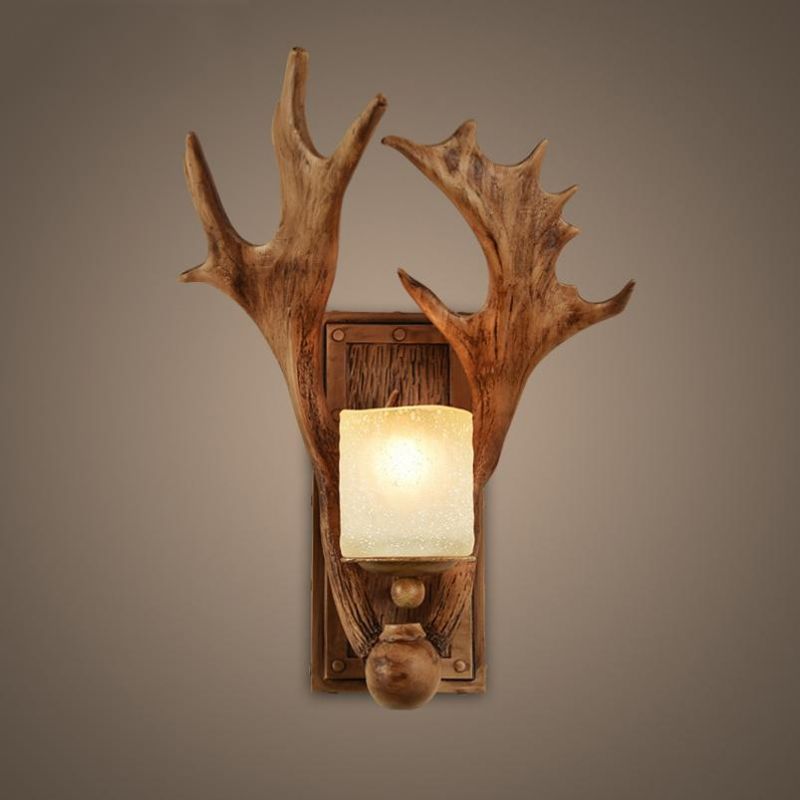 Vintage Wall Lamp Living Room Bedside Bedroom Art Wall Light Aisle Cafe Corridor Hotel Restaurant Antler Lamp (WH-VR-68)