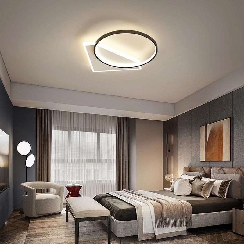 Geometric Art Ceiling Light Simple Bedroom Lamp Personality Livingroom Light LED