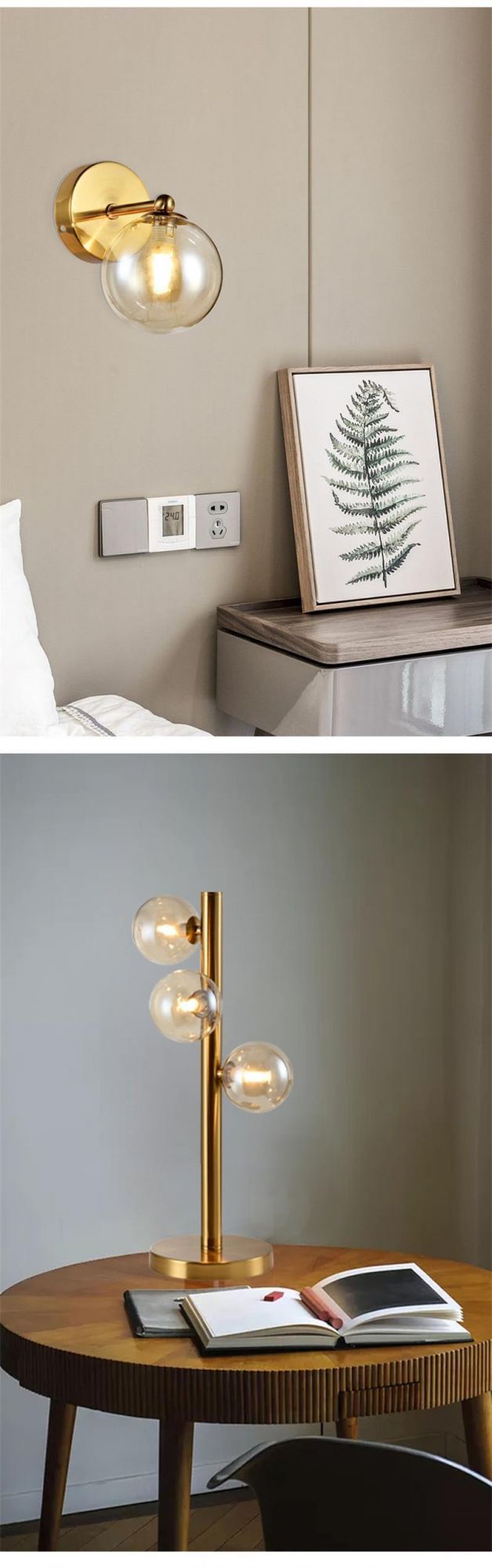 High Quality Corridor Bedroom Atmosphere Lamp Decoration Glass Crystal Lampshade Luxury Modern Indoor Pendant Chandelier