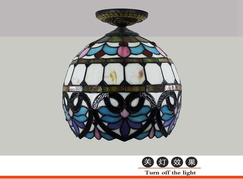 European-Style Lovely Baroque Tiffany Multi-Color Glass Restaurant Bedroom Dining Light Hanging (WH-TA-29)