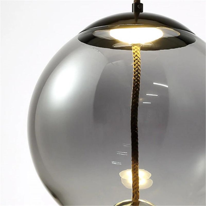 Modern Custom Transparent Glass Globe Pendant Light