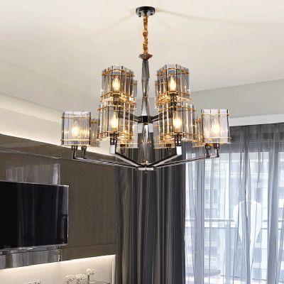 Industrial Style Crystal Chandelier Dining Room restaurant Pendant Lamp Light