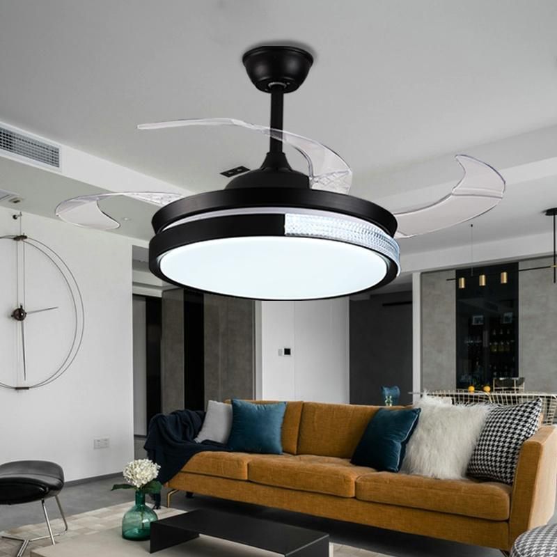 Bedroom / Office Simple Style Decoration LED Ceiling Fan Light