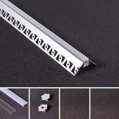 Alu Gypsum Strip LED Channel LED Plaster Profile Recessed Drywall LED Aluminum Profile for Ceiling Wall