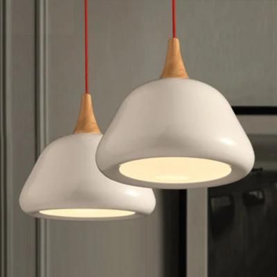 Simple Wood Pendant Lamp with Werner Scandinavian Kitchen Island Lighting (WH-AP-332)
