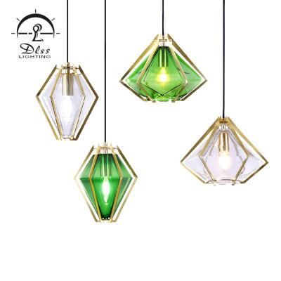 Designer Dimond Glass Metal Claw Outside E14 Modern Pendant Lamp