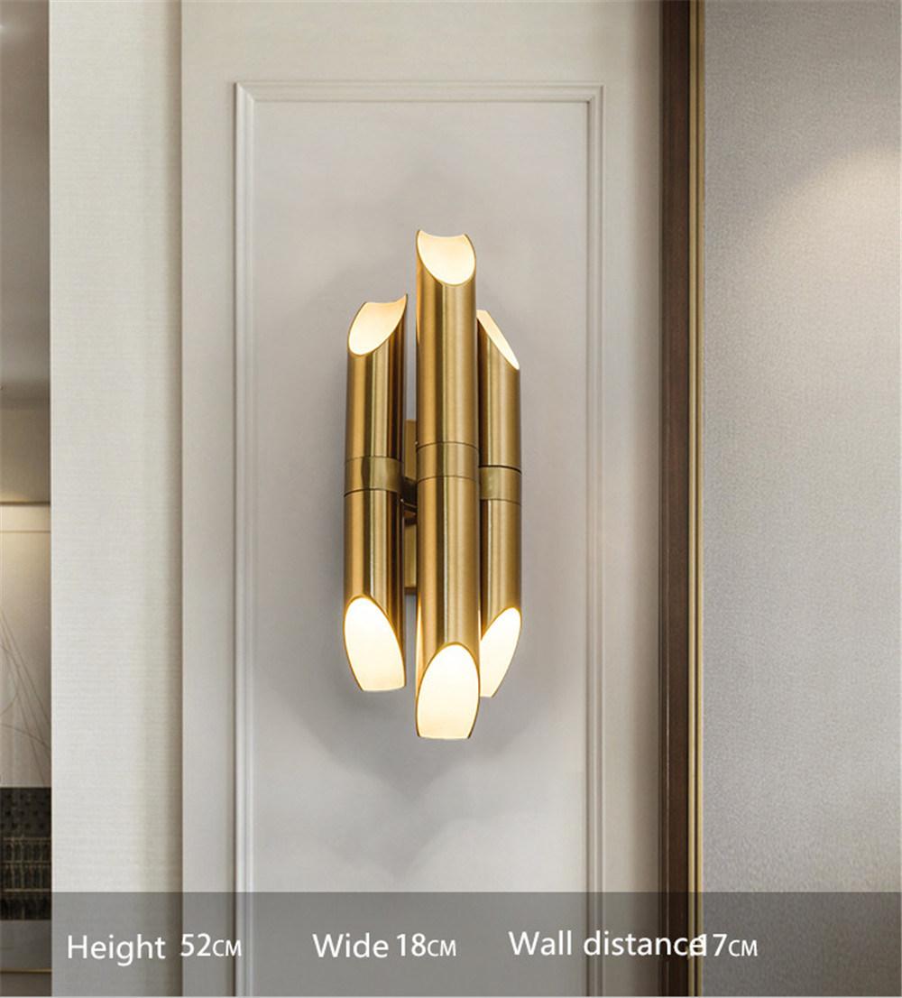 Wall Lamp Post-Modern Minimalist Golden Wall Lamp Hotel Living Room Creative Light