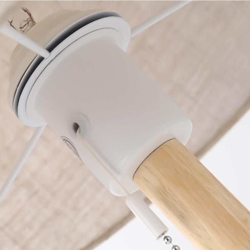Wooden Design White Shade Reading Lamp Table Lamp Dining Lamp