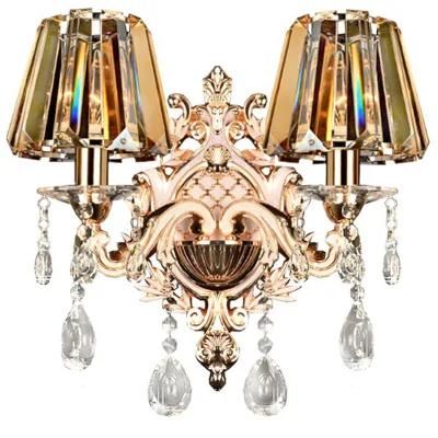 Nordic Crystal Wall Lamp Light Luxury Home Living Room Garden Corridor Hanging Lamp Installation Hotel Lobby Guest Room Wall Lamp